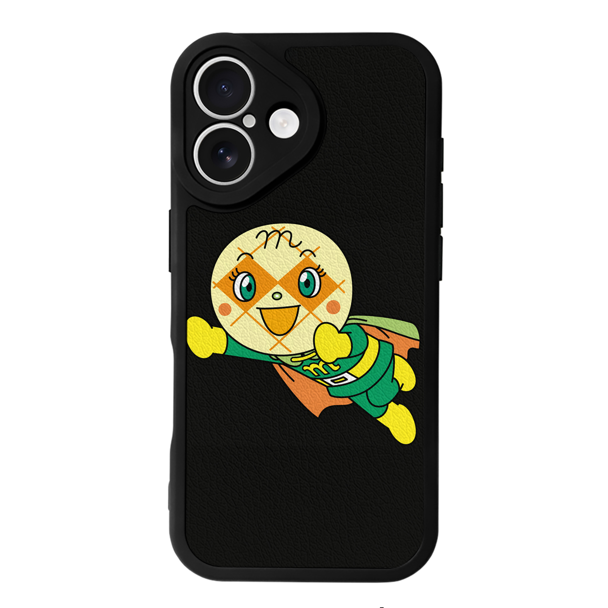（画像用） アンパンマン Anpanman 【iPhone 16シリーズ対応】シリコンスマホケース（レザー調） 材質：シリコン